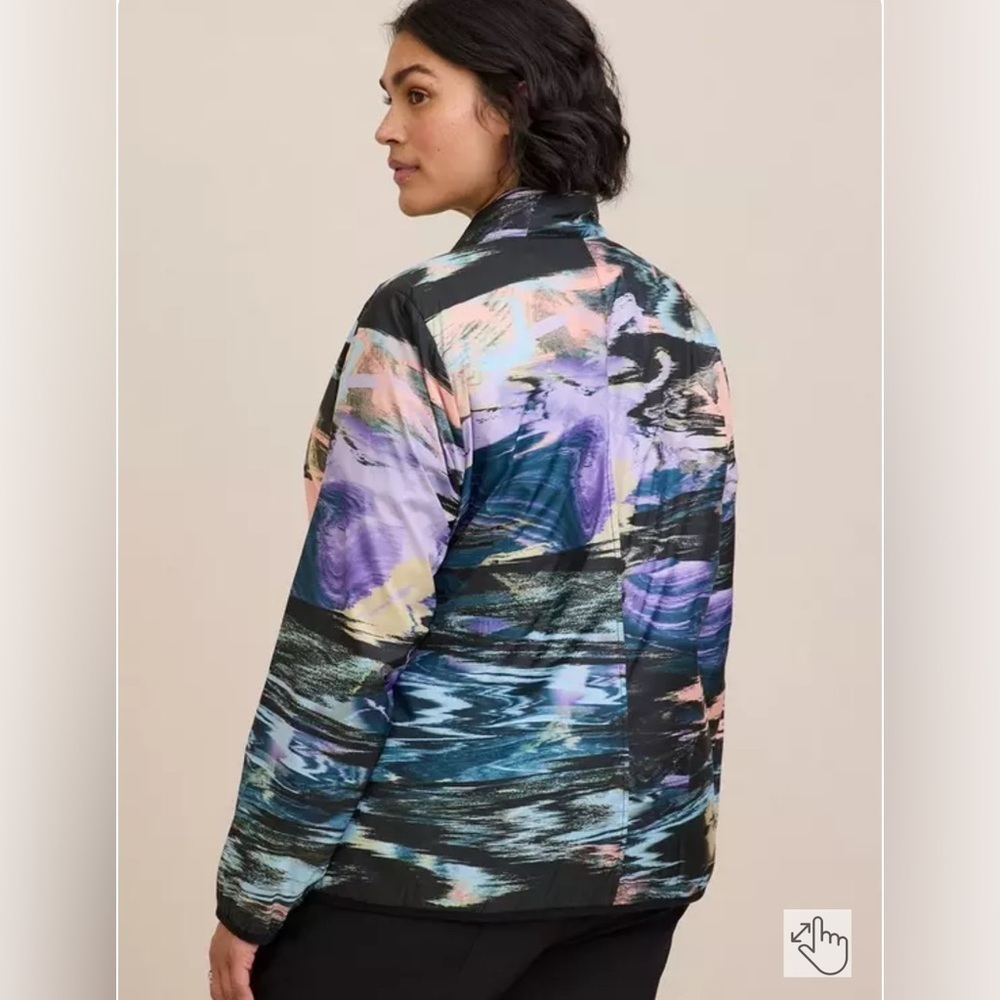 Torrid 1 Happy Camper Polyester Woven Lightweight Active Jacket Size 14-16 - Picture 3 of 15